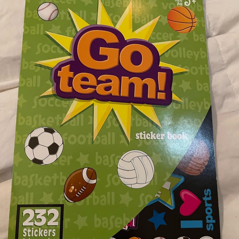 Darice 232-Piece, Go Team Themed Sticker Book